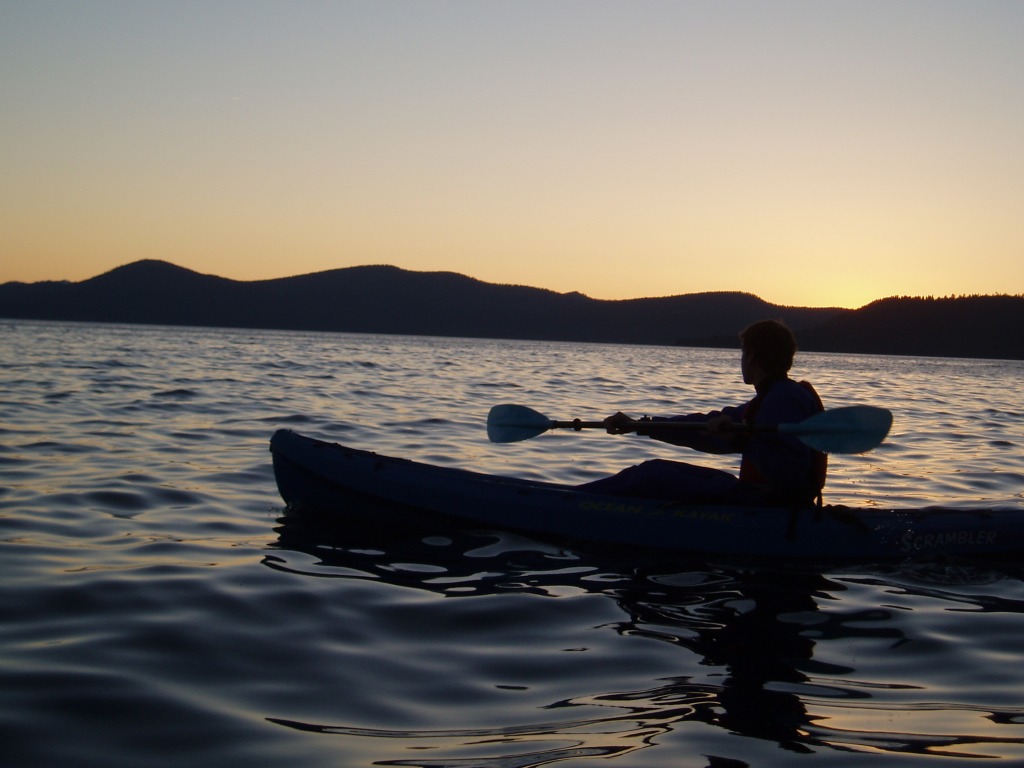 Moonlight kayaking a quiet adventure on Lake Tahoe 